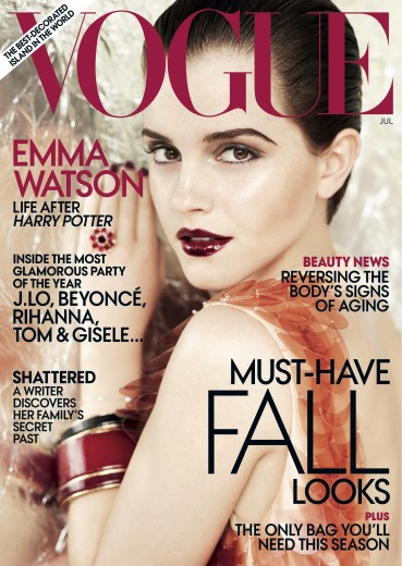 Emma Watson sensuale sulla copertina di Vogue USA: Hermione è cresciuta!