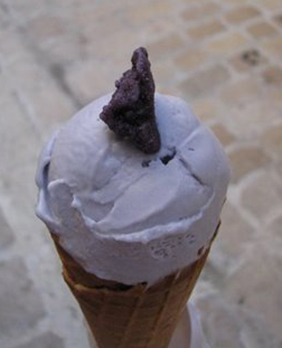 Come si prepara il gelato di violette