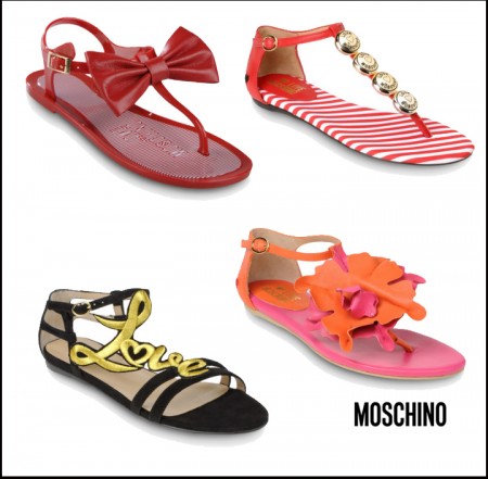 Piedi comodi e colorati con i nuovi sandali Moschino