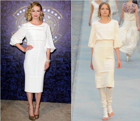 Kirsten Dunst sceglie ancora il total white Chanel a Istanbul