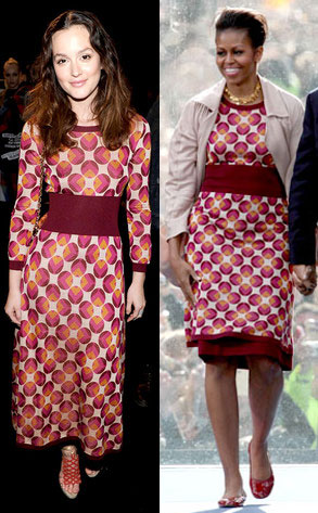 Leighton Meester vs Michelle Obama, quale look Marc Jacobs preferite?