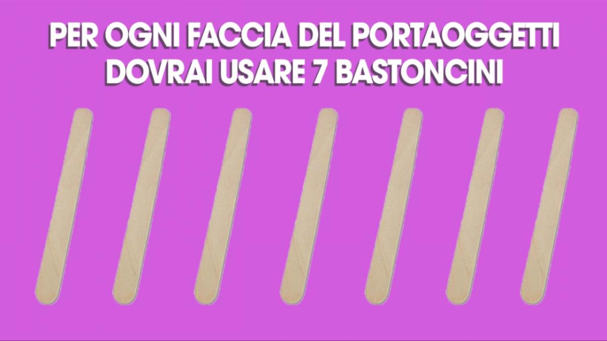 Portaoggetti fai da te con i bastoncini: il tutorial facile e veloce