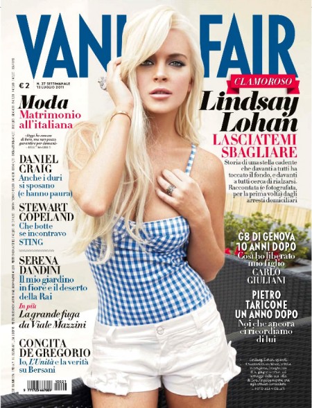 Linsday Lohan si confessa dalle pagine di Vanity Fair