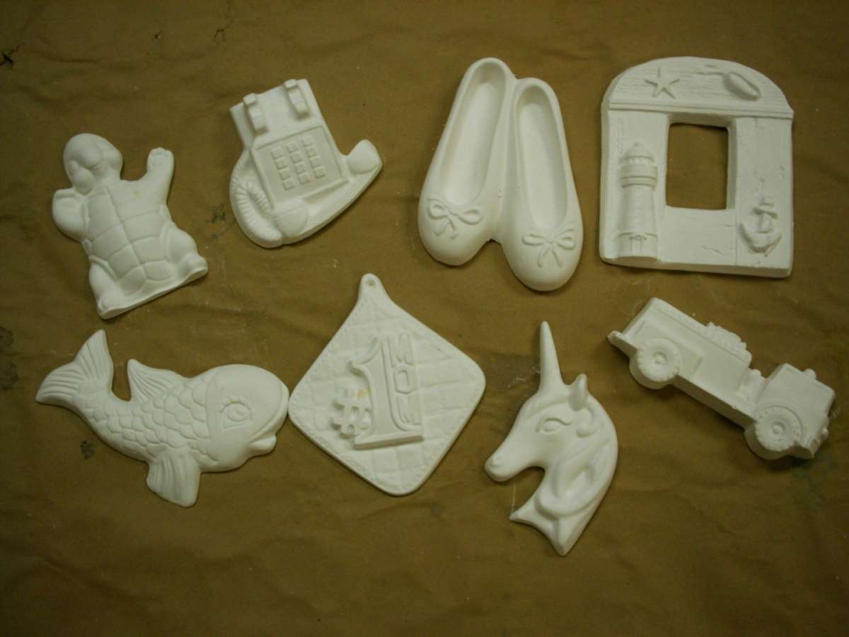 Oggetti vari in gesso