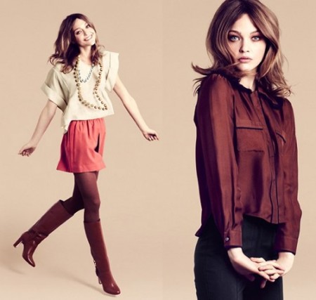 H&M sceglie Sasha Pivovarova come testimonial per la campagna pubblicitaria inverno 2012