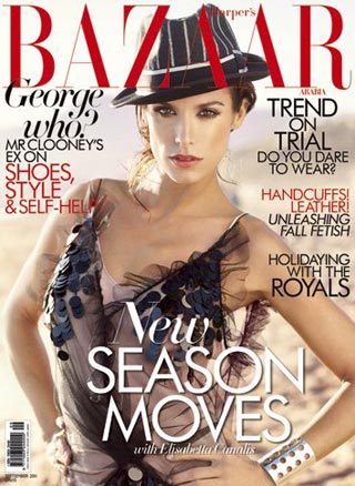 Elisabetta Canalis veste Christian Dior e Dolce & Gabbana per Harper’s Bazaar Arabia