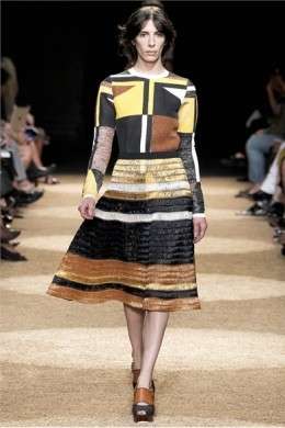 Geometria e gusto retrò per la collezione P/E 2012 di Proenza Schouler alla New York Fashion week