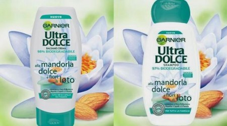 Ultra Dolce Garnier, la nuova linea alla Mandorla dolce e fiori di loto, per capelli da favola!