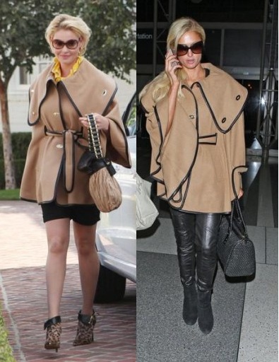 Il cappotto di Rachel Zoe sta meglio a Katherine Heighl oppure a Paris Hilton?