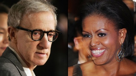 Woody Allen vorrebbe far recitare Michelle Obama in suo film. Con Carlà c’è riuscito…