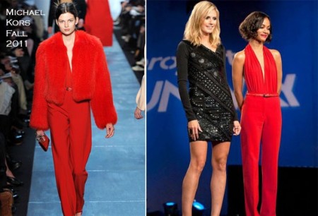 Zoe Saldana In Michael Kors Project Runway