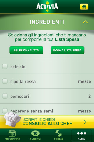L’app di Activia vi aiuta a stare in forma con consigli giornalieri per la salute e la linea!