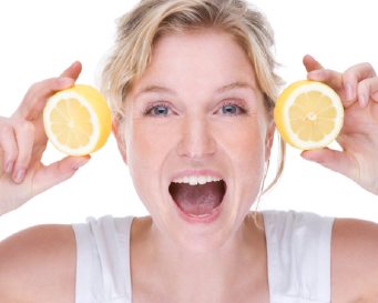 maschera viso limone