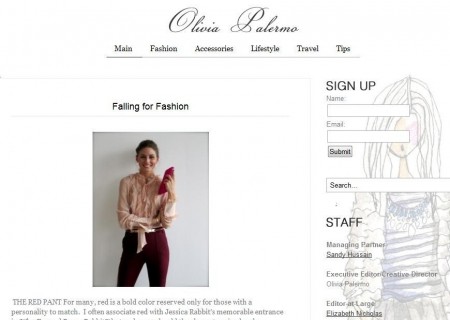 Pazze per lo stile di Olivia Palermo? La star finalmente apre il suo blog!