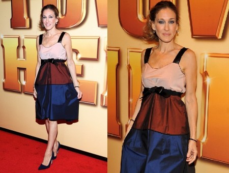 Sarah Jessica Parker in Narciso Rodriguez alla premiere di ‘Tower Heist’ a New York