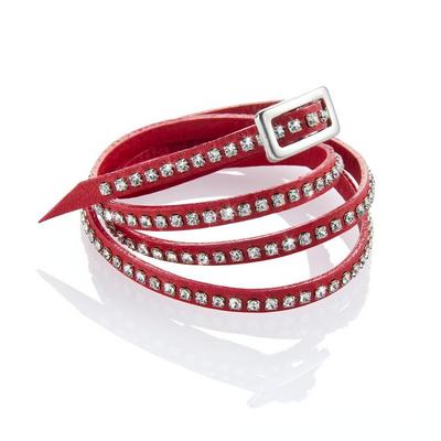 I bracciali di Bergè e Swarovski in cuoio e cristalli, perfetti per Natale