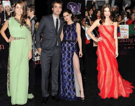 Kristen Stewart, Nikki Reed e Ashley Greene, i look delle donne di “The Twilight Saga: Breaking Dawn – Parte 1”