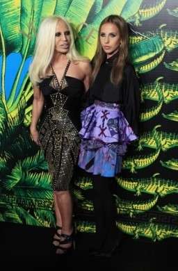 Donatella Versace e Allegra sua figlia al party Versac