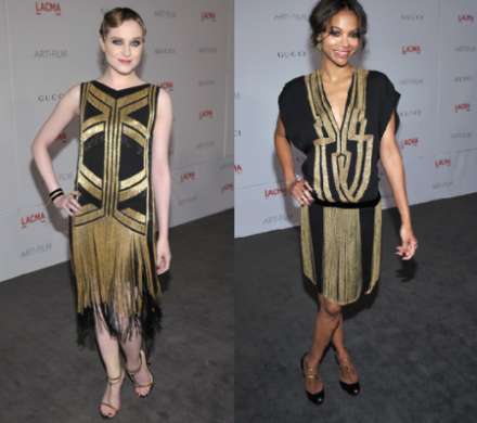 Zoe Saldana e Evan Rachel Wood scelgono lo stile anni ’20 della nuova collezione di Gucci