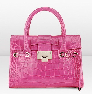 Dalla splendida linea Cruise di Jimmy Choo, la handbag Rosalie è anche fucsia!