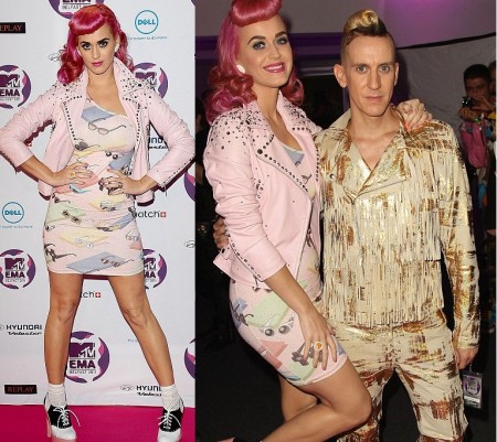 Katy Perry con un look davvero originale firmato Jeremy Scott agli MTV Music Awards 2011: promossa o bocciata?