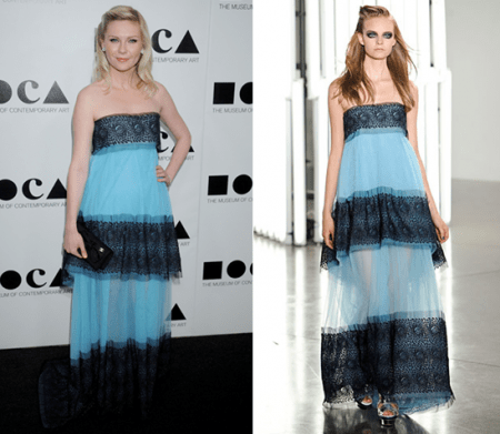 Kirsten Dunst sceglie i colori del mare di Rodarte