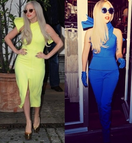 Lady Gaga sceglie lo stile di Osman con maxi fiocchi e taglio moderno