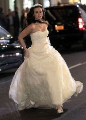 In esclusiva le foto dell’abito da sposa di Blair Waldorf dal set di Gossip Girl