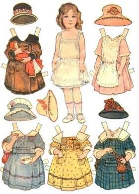 Lavoretti per bambini, creare una bambola di carta, da vestire con abiti presi dalle riviste
