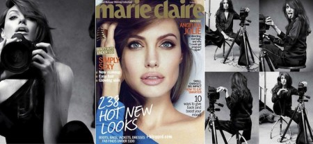 Angelina Jolie su Marie Claire di gennaio parla d’amore, di amicizia, di Brad, e di figli…