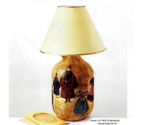 Decoupage creativo per decorare con fantasia una lampada