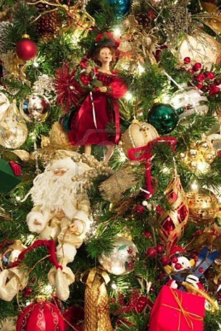 albero di natale bambole