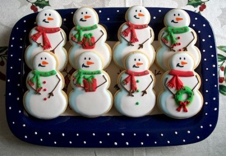 Biscotti di Natale: i pupazzi di neve