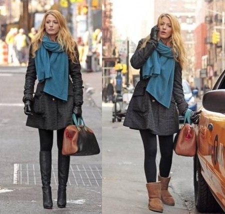 Blake Lively sceglie la borsa “Chameleon” di Fendi sul set di Gossip Girl