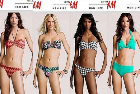 Troppo photoshop per le modelle H&M che hanno corpi identici