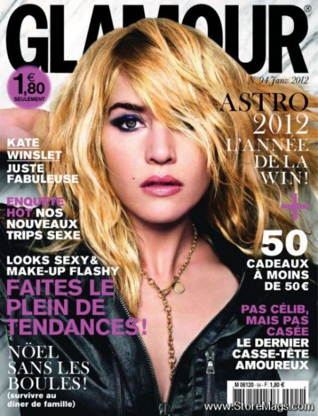 Make up occhi aggressivo per Kate Winslet sulla copertina di Glamour France