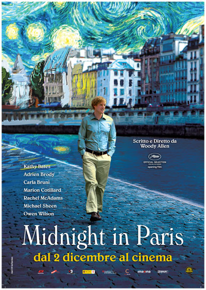 Midnight in Paris, il nuovo film di Woody Allen al cinema il 2 dicembre