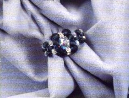 Bijoux fai da te: un anello di swarovski blu notte