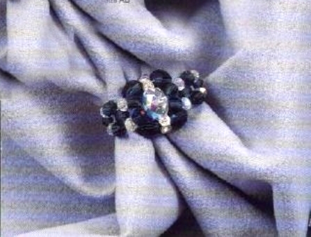 Anello fai da te swarovski blu notte