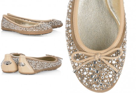 Le ballerine di Jimmy Choo con le pietre preziose