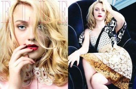 Dakota Fanning con un look seducente e chic sulla cover di Elle UK