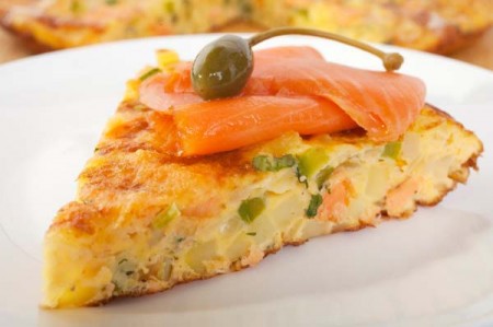 Ricette leggere: la frittata di salmone