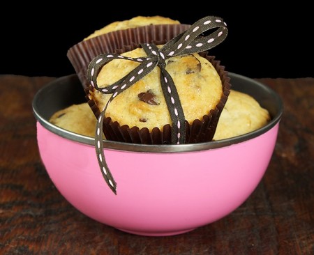 Ricette dolci: muffin con banane e cioccolato al latte