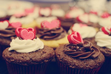 Ricette San Valentino: muffin romantici al cioccolato