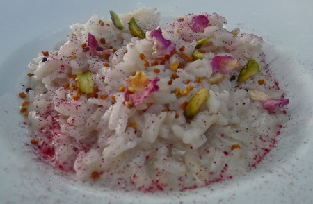 Il risotto alle rose per San Valentino