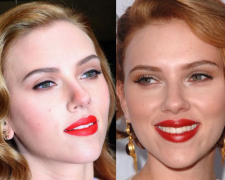Trucco labbra, mai senza rossetto rosso secondo Scarlett Johansson