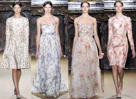 Sfilate haute couture P/E 2012: Valentino fa sbocciare i fiori di campo