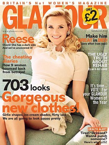 Reese Witherspoon su Glamour: boccoli chic e look retrò da copiare