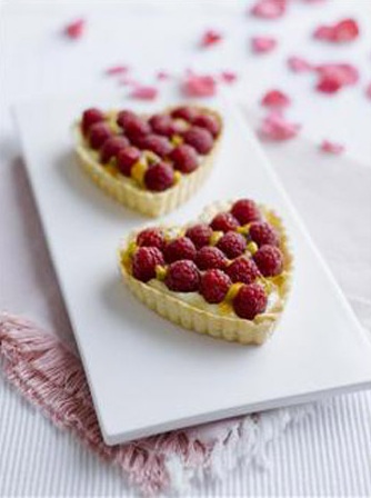 Crostatine ai lamponi per San Valentino