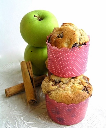 Ricetta muffin con mele e cannella